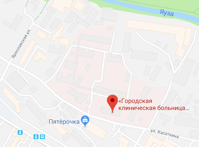 Городская клиническая больница №40 (Москва) - карта