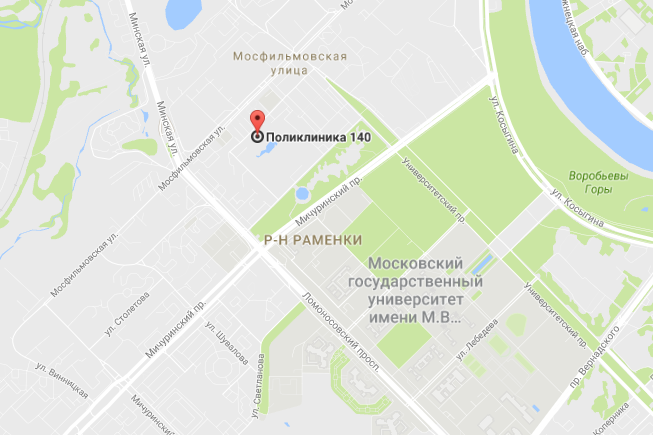 Городская поликлиника № 140 - как проехать