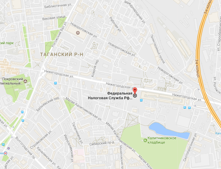 Поликлиника ФНС - схема проезда