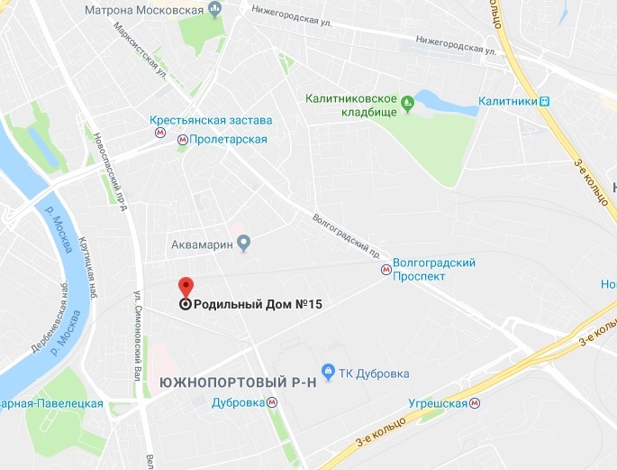 Роддом № 15 - на карте Москвы