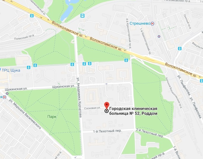Роддом № 26, Москва - схема проезда
