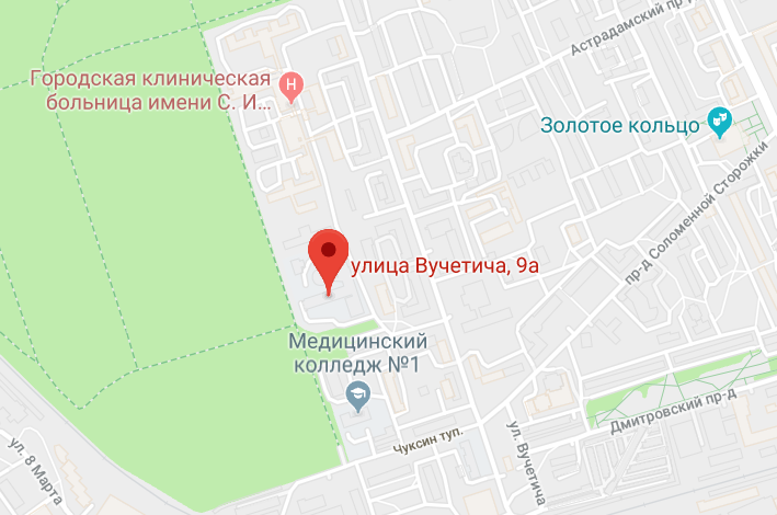 Центр стоматологии и челюстно-лицевой хирургии МГМСУ - карта