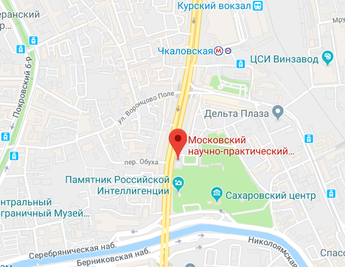 Центр реабилитации и спортивной медицины - карта